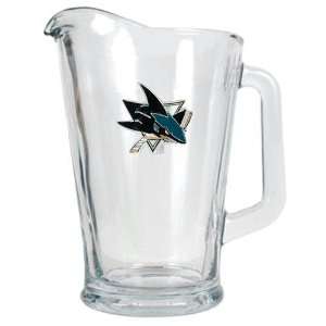   Jose Sharks NHL 60oz Glass Pitcher   Primary Logo: Sports & Outdoors