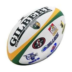  Gilbert Super 12 Emblem Rugby Ball   One Color 5 Sports 