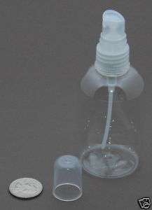 clear PET 4oz Fat Plastic Spray Atomizer Bottles  