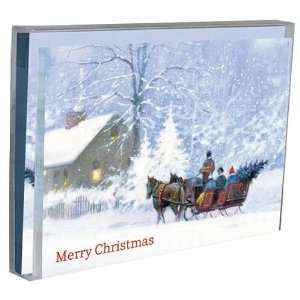  Tree Free Greetings Sleigh Bells Ring Holiday Boxed Cards 