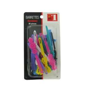  26 Piece Barrettes Assorted Colors And Designs Case Pack 