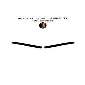  Mitsubishi Galant Headlight Eyelids 99 03   Finish: Black 
