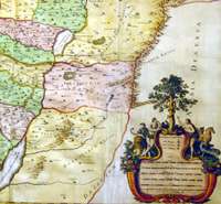 1691 Jaillot Large Antique Map of The Holy Lands, Judea, Palestine 