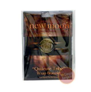 New Moon   Jewelery Bracelet Leather Wrap Quileute Tribe Tattoo