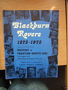 League 75/6 Blackburn Rovers v Preston North End Aug 27  