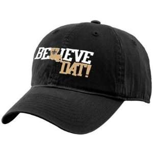  New Orleans Saints Believe Dat Adjustable Slouch Hat 