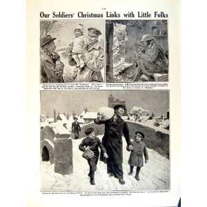  1919 WORLD WAR KRUPP GUN FACTORY SOLDIERS CHRISTMAS