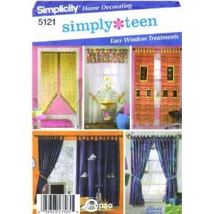   5121 Sewing Pattern Teens Window Treatments Arts, Crafts & Sewing