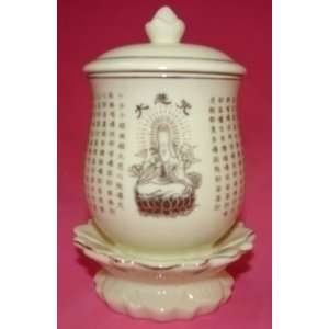  Ivory Kwan Yin Vases