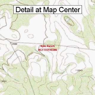  USGS Topographic Quadrangle Map   Kyle Ranch, Texas 