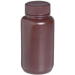Wheaton 209628 HDPE Leak Resistant Wide Mouth Bottle, 8oz With 43 410 