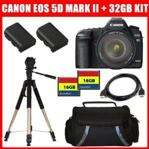  EOS 5D Mark II 21.1MP Full Frame CMOS Digital SLR Camera with EF 24 