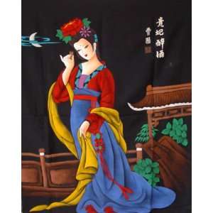  Colorful Batik Tapestry Chinese Painting Beauty 