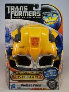 Transformers Dark of the Moon BUMBLEBEE Cine Mask w/ 3 D Glasses 