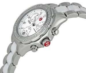   Steel Band White Dial   Womens Watch MWW12E000001: Michele: Watches