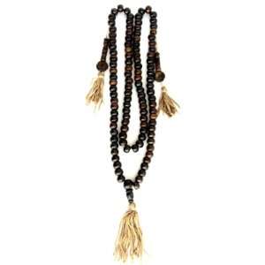  Yak Bone Tibetan Mala (Prayer Beads) Brown 108 Beads with 