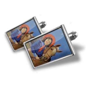  Cufflinks Woman and Horse   Hand Made Cuff Links A MAN 