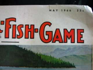 VINTAGE HARDING MAGAZINE FUR FISH GAME 1966  