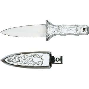  Pakistan Cutlery 2892 Metal Boot Fixed Blade Knife with 