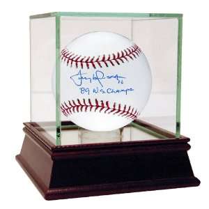 Tony LaRussa Autographed Baseball   with 89 WS Champs Inscription 