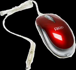 Pixxo 3 Button 800 DPI USB Optical Mouse, w/ 5 LED Color Lights, Model 