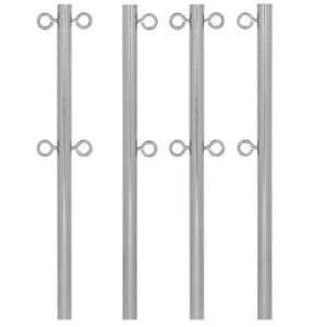   Line and Crowd Control Stanchion 4   Eye Bolts Patio, Lawn & Garden