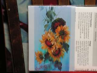 Bob Ross traceable Floral Series Sunflowers packet  