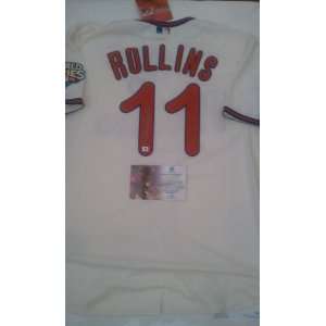  Jimmy Rollins Signed Philadelphia Phillies Jersey 