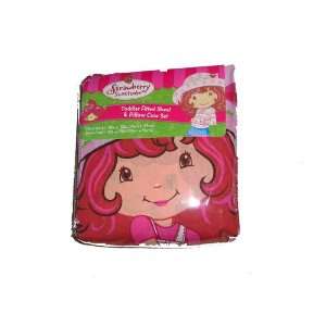    Strawberry Shortcake Toddler Fitted Sheet and Pillow Case Baby