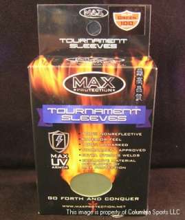 Max Protection Tournament Sleeves GREEN 100ct NEW!  