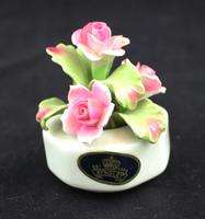 Small Porcelain Flower Bouquet Basket Aynsley England  