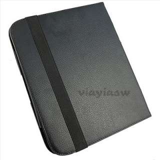   Rotary Leather Stand Case Cover+LCD Screen Protector for HP Touchpad