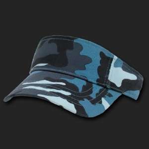  CAMO VISOR BLUE HAT CAP HATS: Everything Else