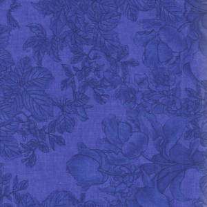 108 WIDE QUILT BACKING 204LW DKBLUE FLORAL TONAL BTY  