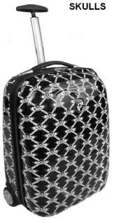 Heys USA 20 EXOTIC XCASE CarryOn Luggage Case SKULLS  