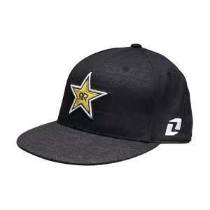  NEW ROCKSTAR ON TOP BLACK FLEXFIT HAT S/M Automotive