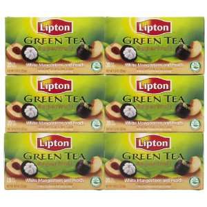 Lipton Green Tea Bags   6 pk.:  Grocery & Gourmet Food