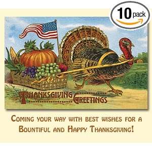  Christmas Old fashioned Thanksgiving Thanksgiving Cards Pack of 10 