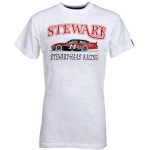 NASCAR Chase Authentics #14 Tony Stewart White Race Car Slub T shirt