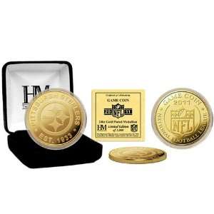 NFL Pittsburgh Steelers 24kt Gold 2011 Game Coin:  Sports 