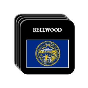  US State Flag   BELLWOOD, Nebraska (NE) Set of 4 Mini 