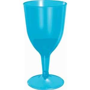  Blue Plastic 8oz Wine Glasses 20ct Toys & Games