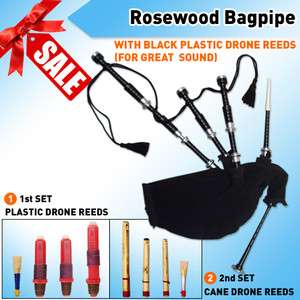 Rosewood Highland Bagpipe Full Size SB 01 (Black)  