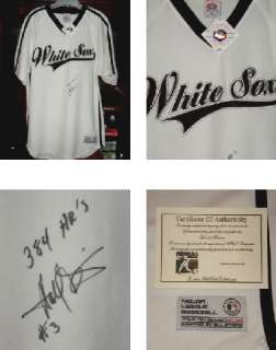 HAROLD BAINES AUTOGRAPHED JERSEY (WHITE SOX) W/ PROOF!  