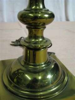 Pair Vintage Stiffel Baluster Style Brass Lamps  