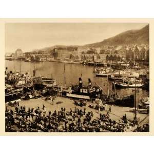  1932 Bergen Norway Harbor Havnen Hordaland Olav Kyrre 