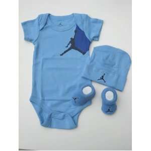Nike Michael Jordan Infant New Born Baby Bodysuit, Booties and Cap 0 6 
