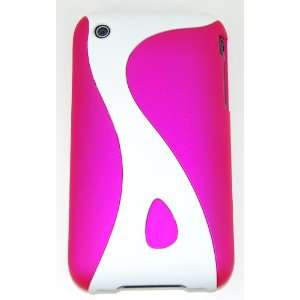 KingCase iPhone 3G & 3GS * Rubberized Slim Slider Twist Case (Hot Pink 