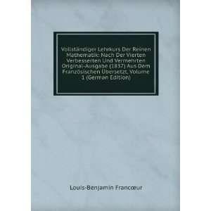  ?bersetzt, Volume 1 (German Edition) Louis Benjamin Francoeur Books