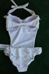 NWT Seafolly Bandeau Maillot with frill